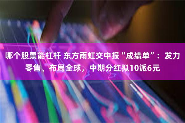 哪个股票能杠杆 东方雨虹交中报“成绩单”：发力零售、布局全球，中期分红拟10派6元