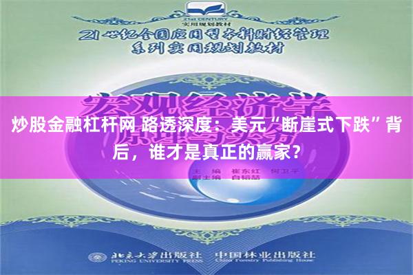炒股金融杠杆网 路透深度：美元“断崖式下跌”背后，谁才是真正的赢家？