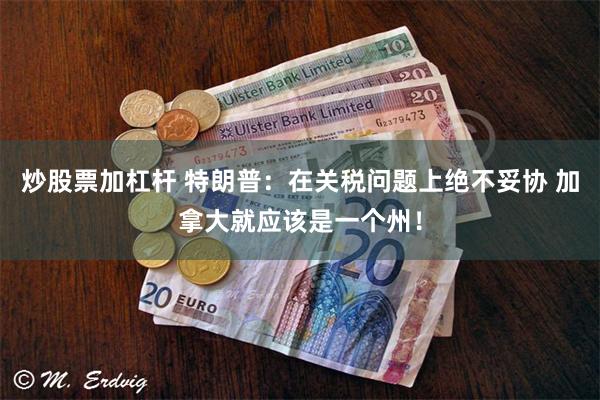炒股票加杠杆 特朗普：在关税问题上绝不妥协 加拿大就应该是一个州！