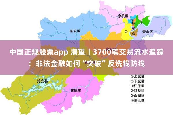 中国正规股票app 潜望丨3700笔交易流水追踪：非法金融如何“突破”反洗钱防线