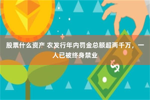 股票什么资产 农发行年内罚金总额超两千万，一人已被终身禁业