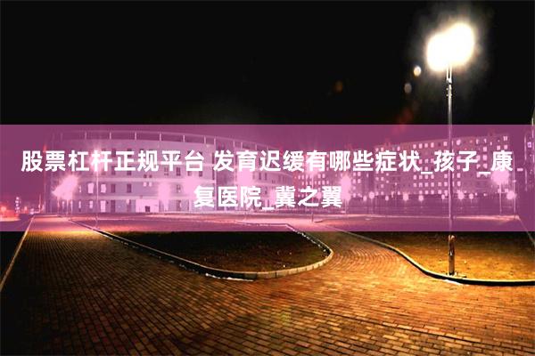 股票杠杆正规平台 发育迟缓有哪些症状_孩子_康复医院_冀之翼